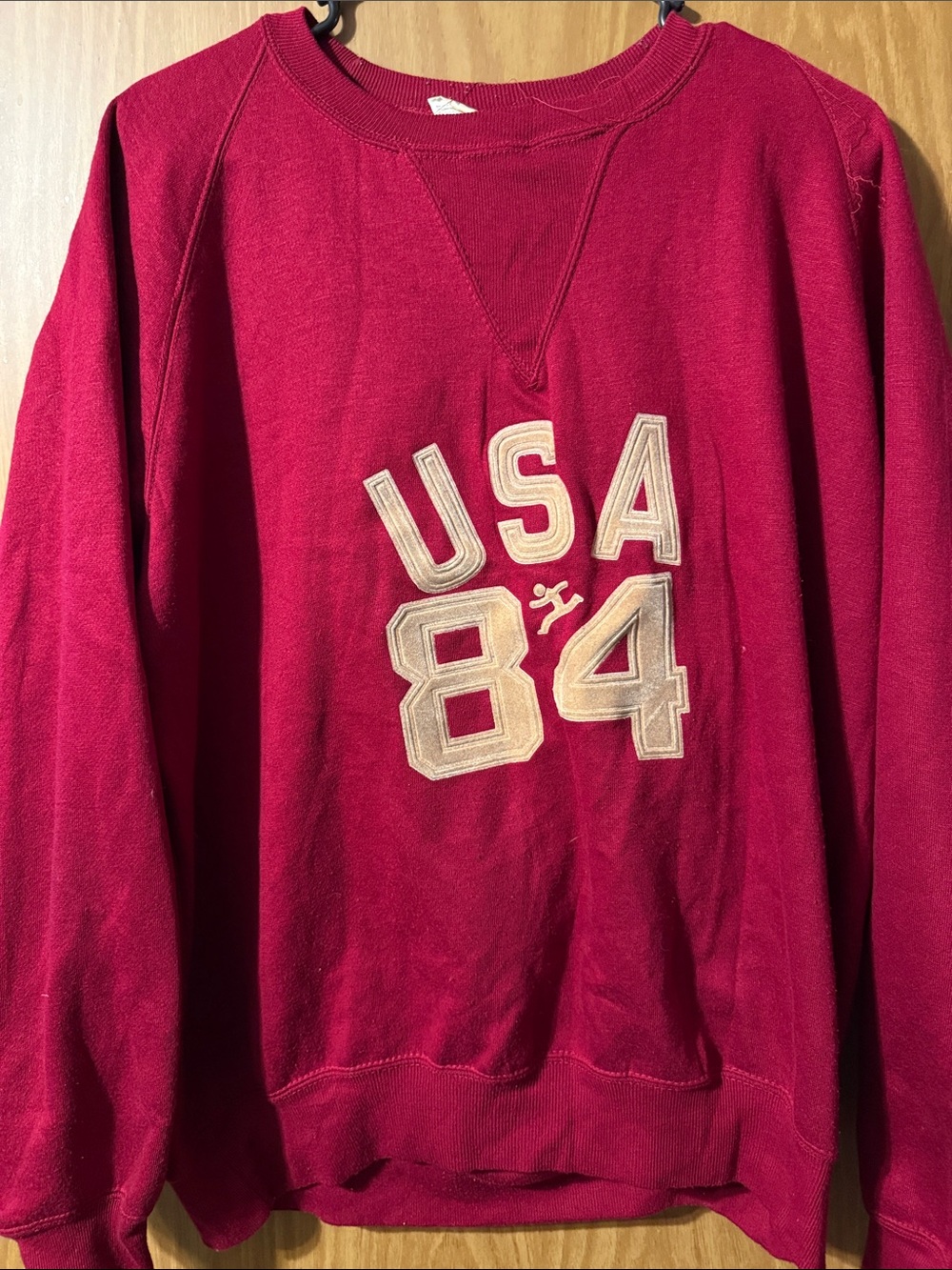 Red USA 84 Men's XL Crewneck Sweatshirt